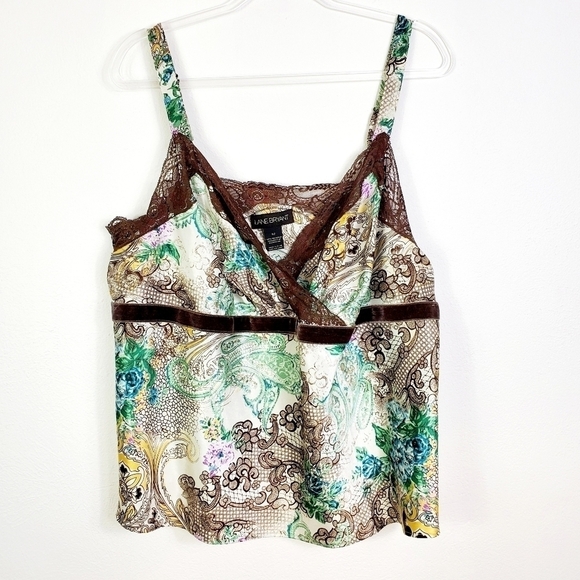 LANE BRYANT PAISLEY LACE CAMISOLE - Picture 1 of 6